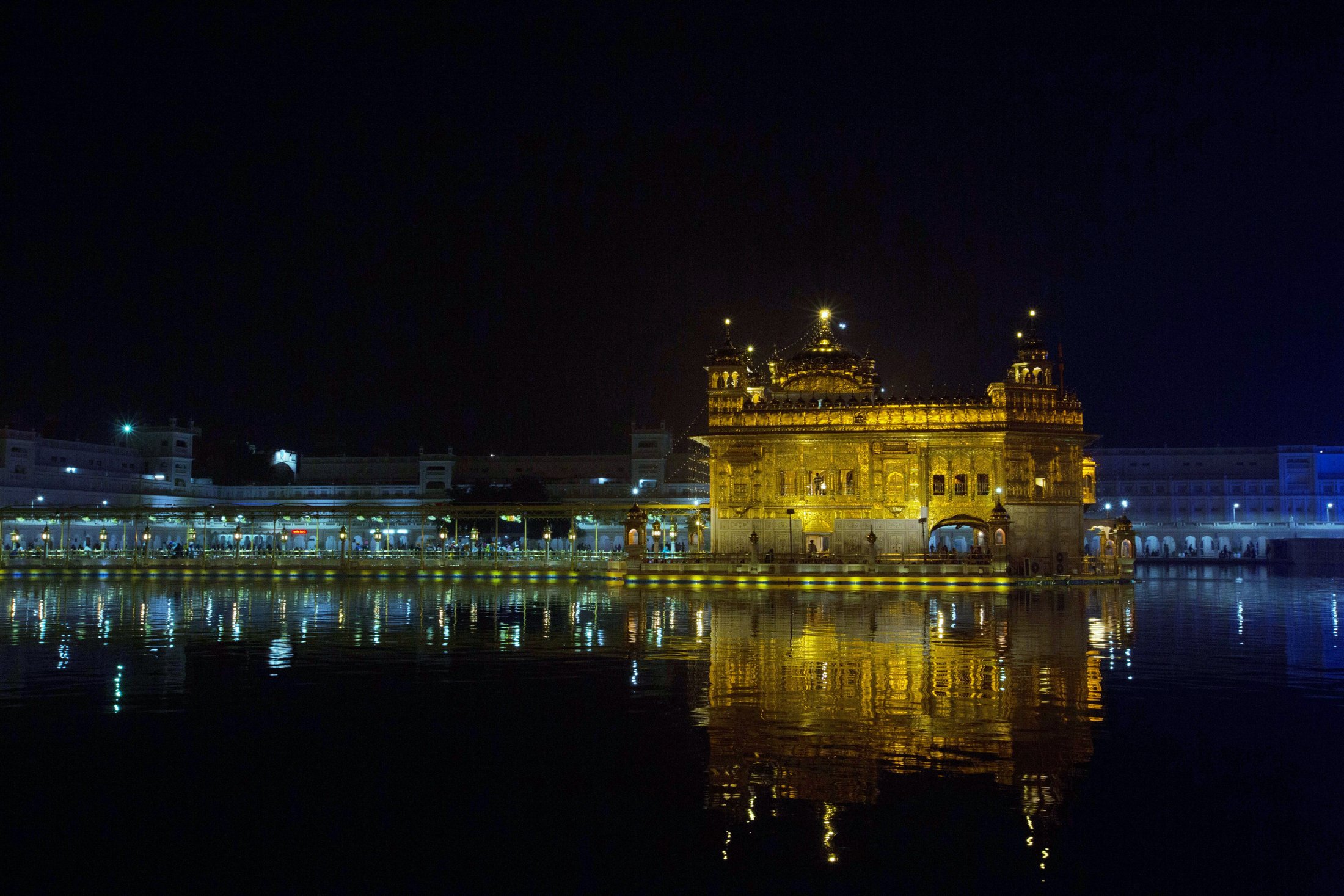 The temple and its mirror â€” a rare frame, and a favourite. â€” Amritsar, Punjab Â· Nov 2015