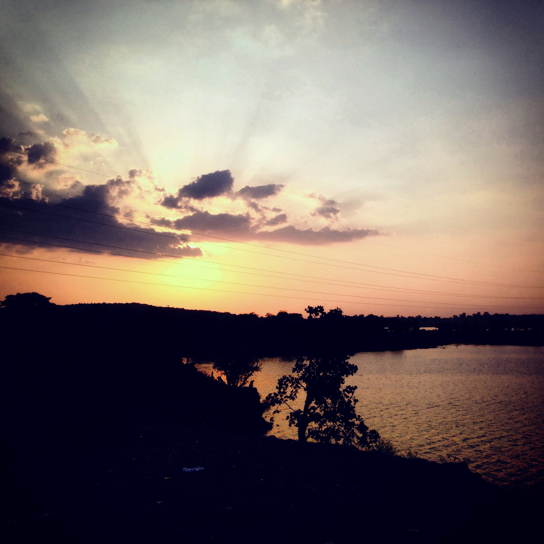 Sun over the water.