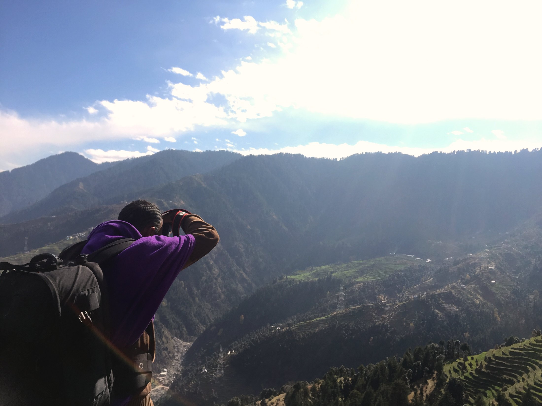 Catching the view. â€” Chamba, Himachal Pradesh Â· Nov 2015